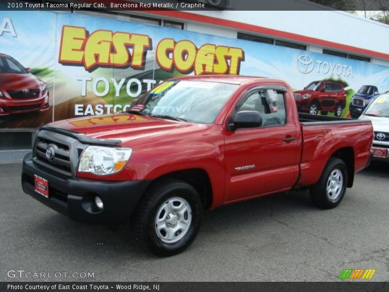 Barcelona Red Metallic / Graphite 2010 Toyota Tacoma Regular Cab