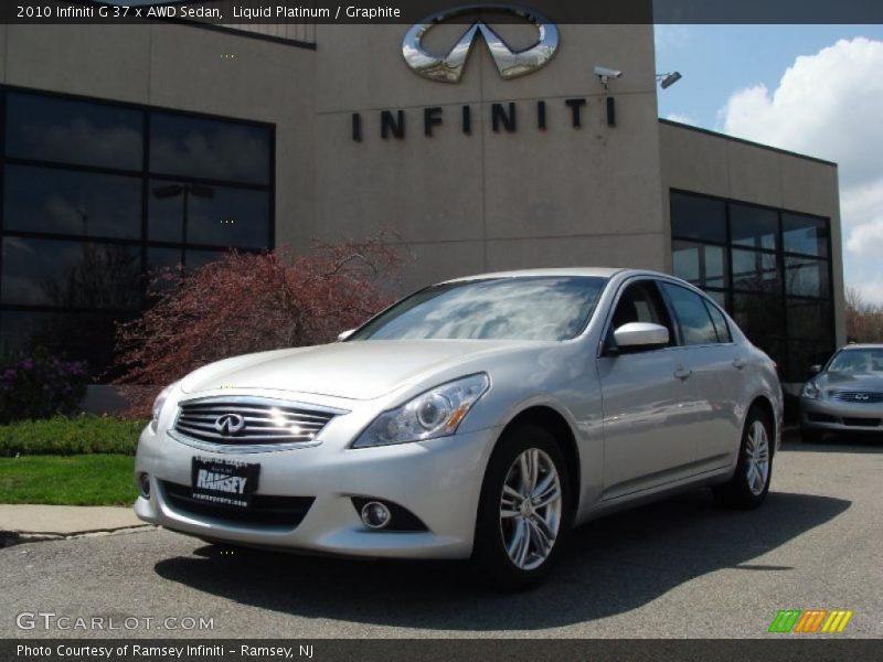 Liquid Platinum / Graphite 2010 Infiniti G 37 x AWD Sedan