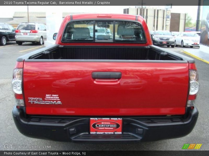 Barcelona Red Metallic / Graphite 2010 Toyota Tacoma Regular Cab