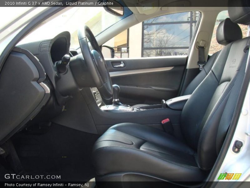 Liquid Platinum / Graphite 2010 Infiniti G 37 x AWD Sedan