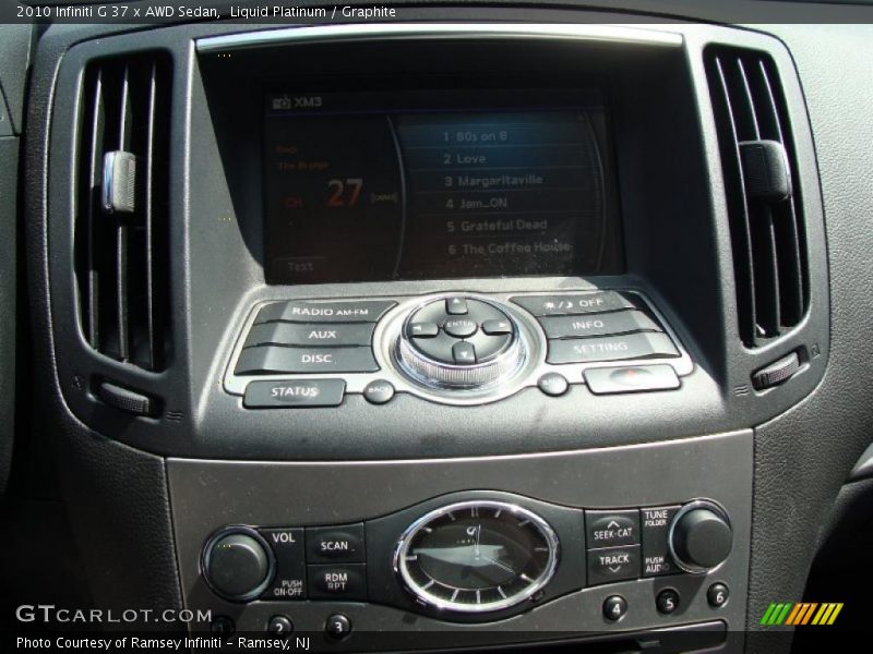 Liquid Platinum / Graphite 2010 Infiniti G 37 x AWD Sedan