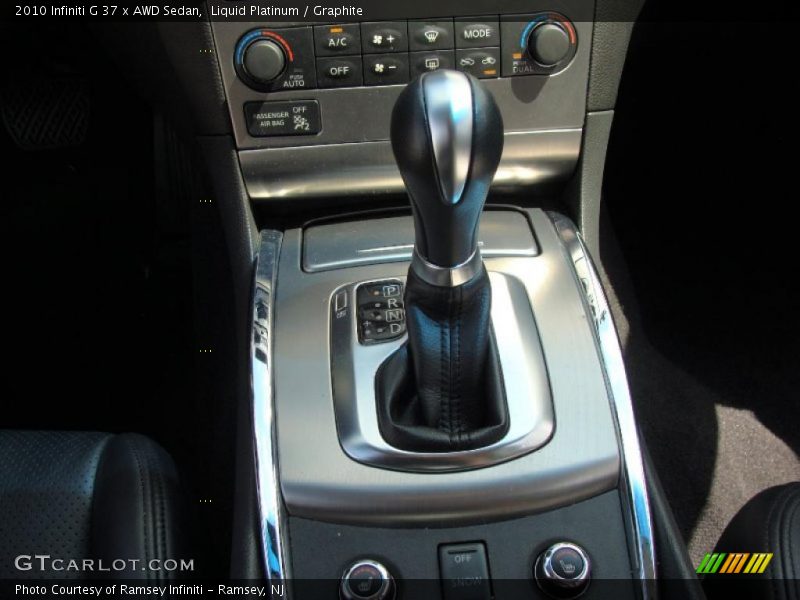  2010 G 37 x AWD Sedan 7 Speed ASC Automatic Shifter