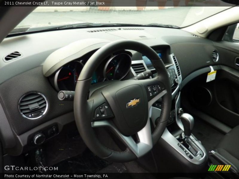 Taupe Gray Metallic / Jet Black 2011 Chevrolet Cruze LT