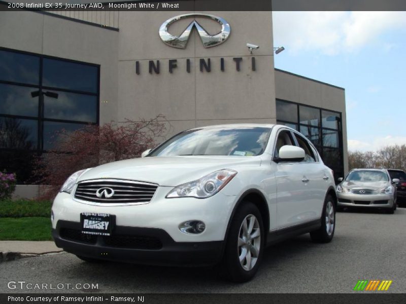 Moonlight White / Wheat 2008 Infiniti EX 35 Journey AWD