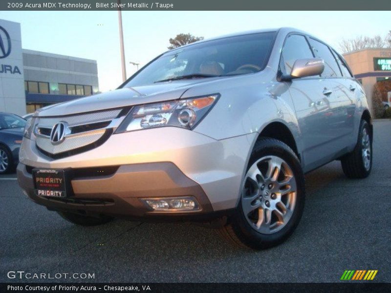 Billet Silver Metallic / Taupe 2009 Acura MDX Technology