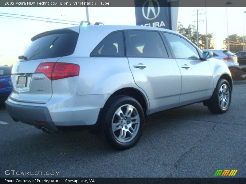 Billet Silver Metallic / Taupe 2009 Acura MDX Technology