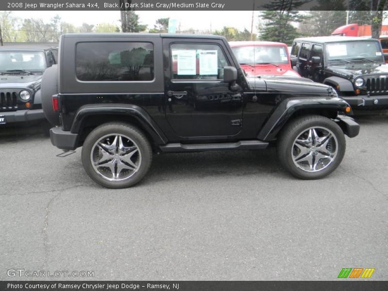 Black / Dark Slate Gray/Medium Slate Gray 2008 Jeep Wrangler Sahara 4x4