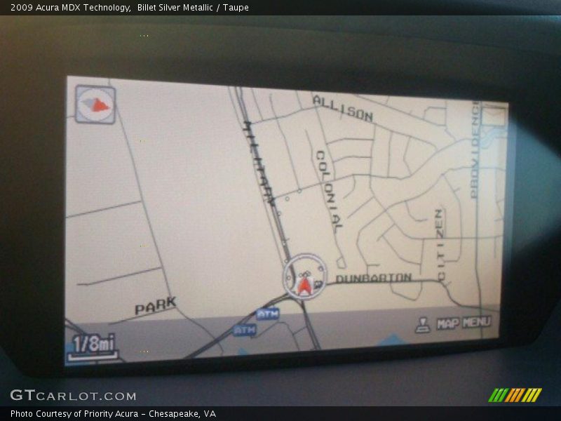 Billet Silver Metallic / Taupe 2009 Acura MDX Technology