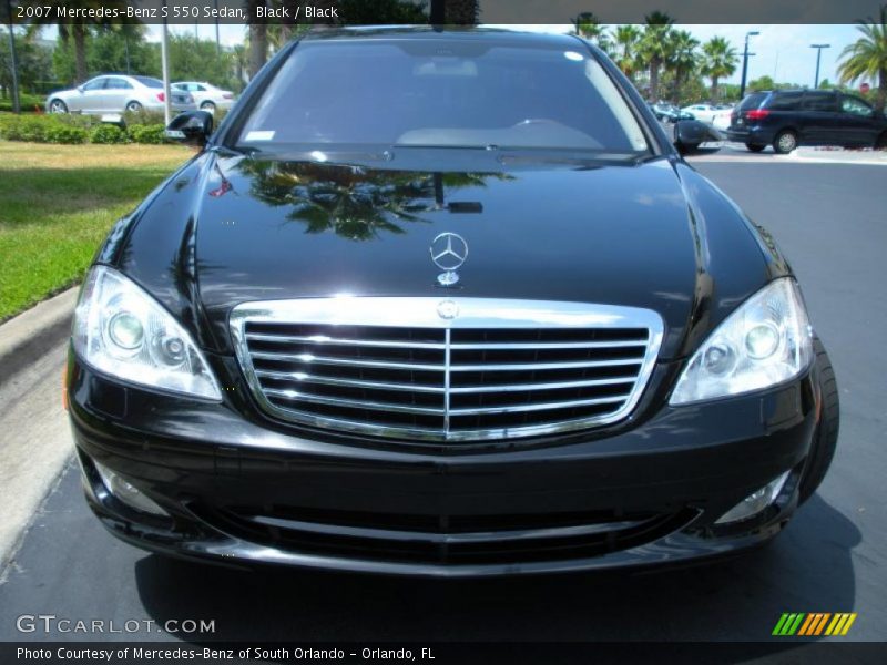 Black / Black 2007 Mercedes-Benz S 550 Sedan