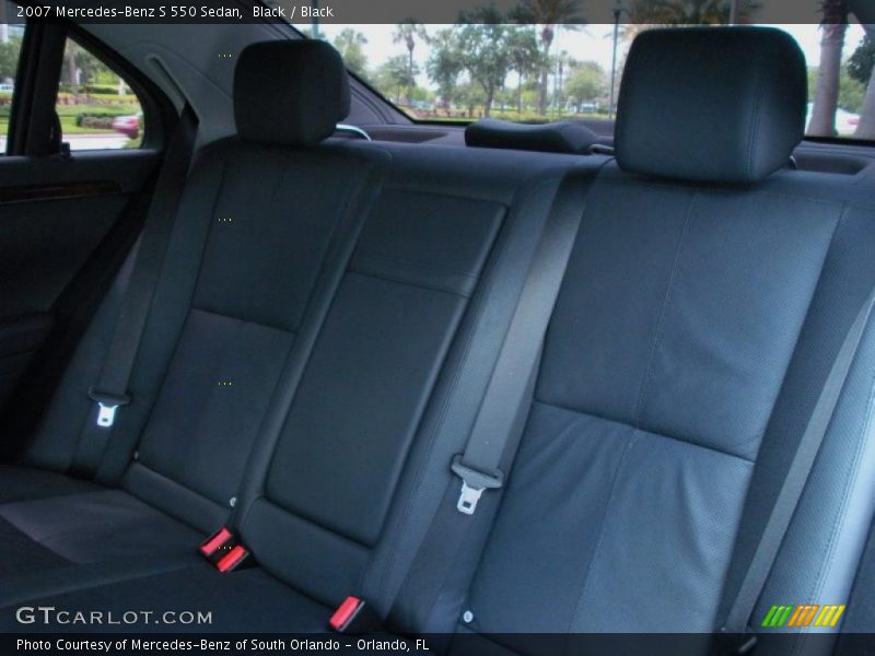 Black / Black 2007 Mercedes-Benz S 550 Sedan