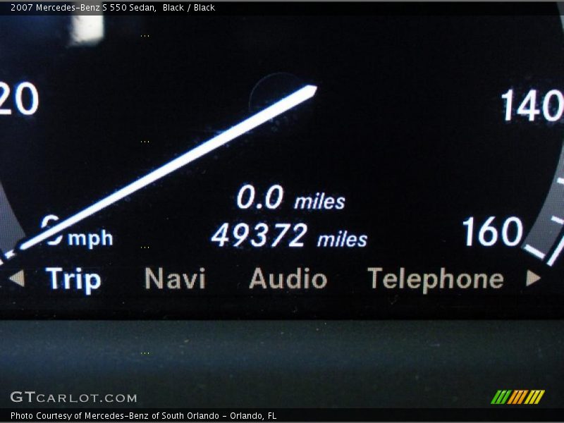 Black / Black 2007 Mercedes-Benz S 550 Sedan