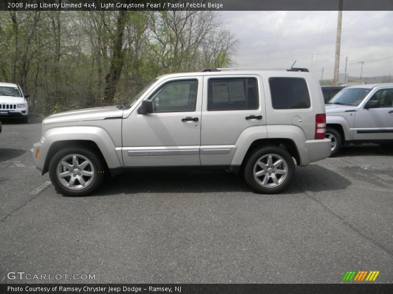 Light Graystone Pearl / Pastel Pebble Beige 2008 Jeep Liberty Limited 4x4