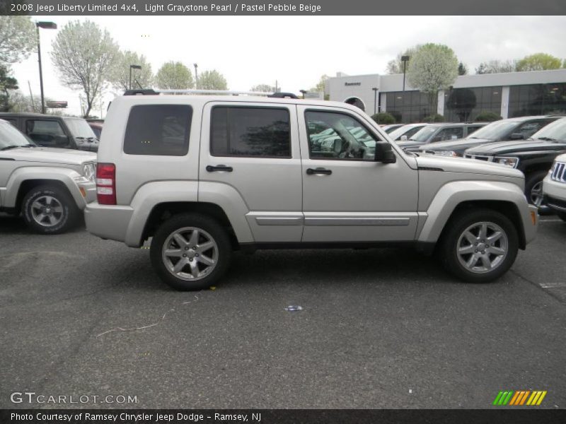 Light Graystone Pearl / Pastel Pebble Beige 2008 Jeep Liberty Limited 4x4