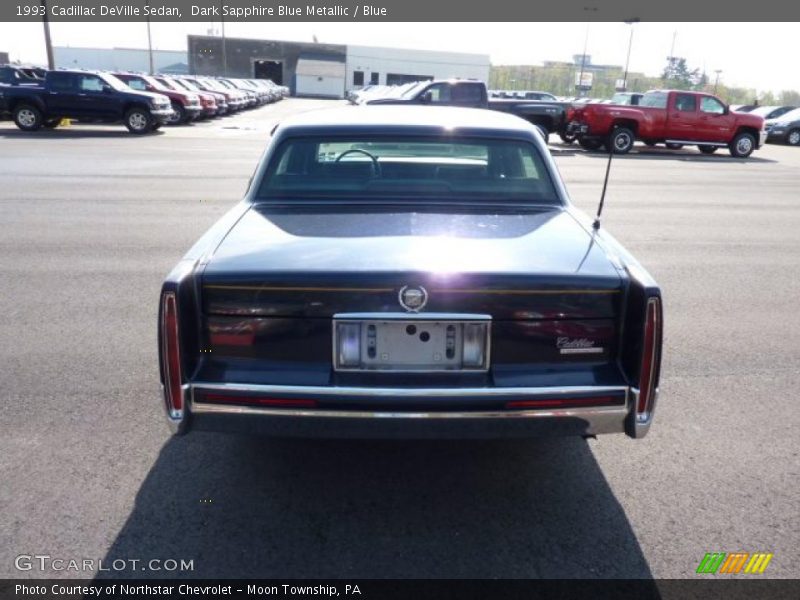 Dark Sapphire Blue Metallic / Blue 1993 Cadillac DeVille Sedan