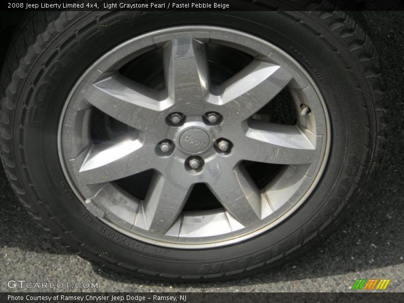 Light Graystone Pearl / Pastel Pebble Beige 2008 Jeep Liberty Limited 4x4