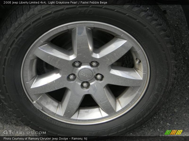 Light Graystone Pearl / Pastel Pebble Beige 2008 Jeep Liberty Limited 4x4