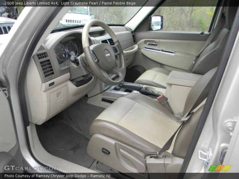 Light Graystone Pearl / Pastel Pebble Beige 2008 Jeep Liberty Limited 4x4