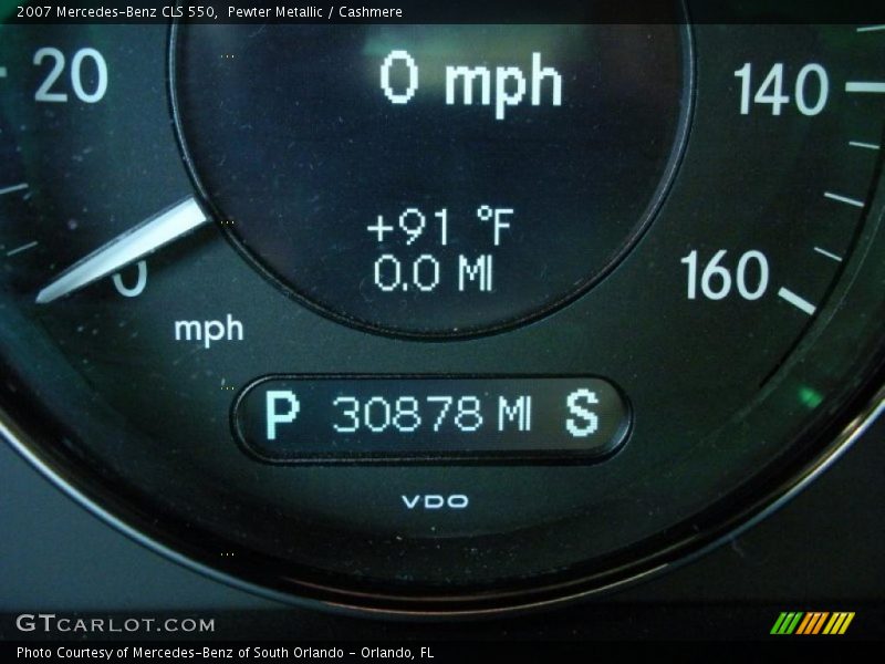 Pewter Metallic / Cashmere 2007 Mercedes-Benz CLS 550