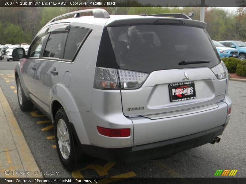 Cool Silver Metallic / Black 2007 Mitsubishi Outlander LS 4WD