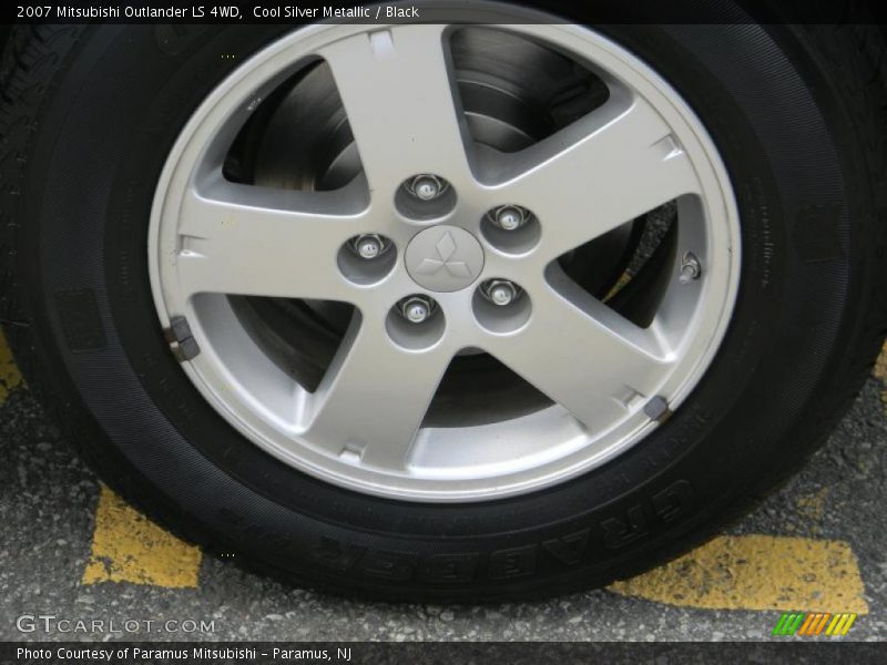Cool Silver Metallic / Black 2007 Mitsubishi Outlander LS 4WD