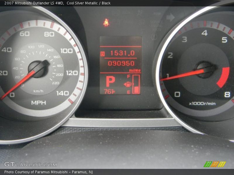 Cool Silver Metallic / Black 2007 Mitsubishi Outlander LS 4WD