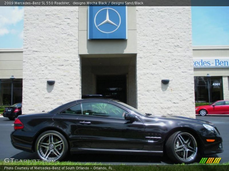 designo Mocha Black / designo Sand/Black 2009 Mercedes-Benz SL 550 Roadster