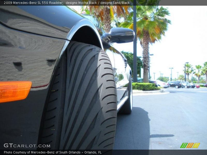 designo Mocha Black / designo Sand/Black 2009 Mercedes-Benz SL 550 Roadster