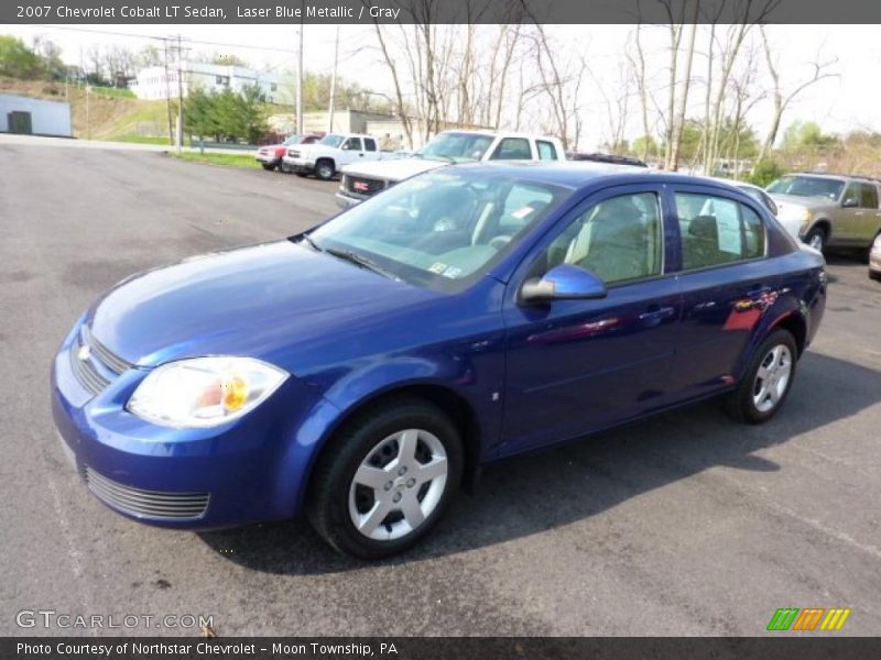 Laser Blue Metallic / Gray 2007 Chevrolet Cobalt LT Sedan