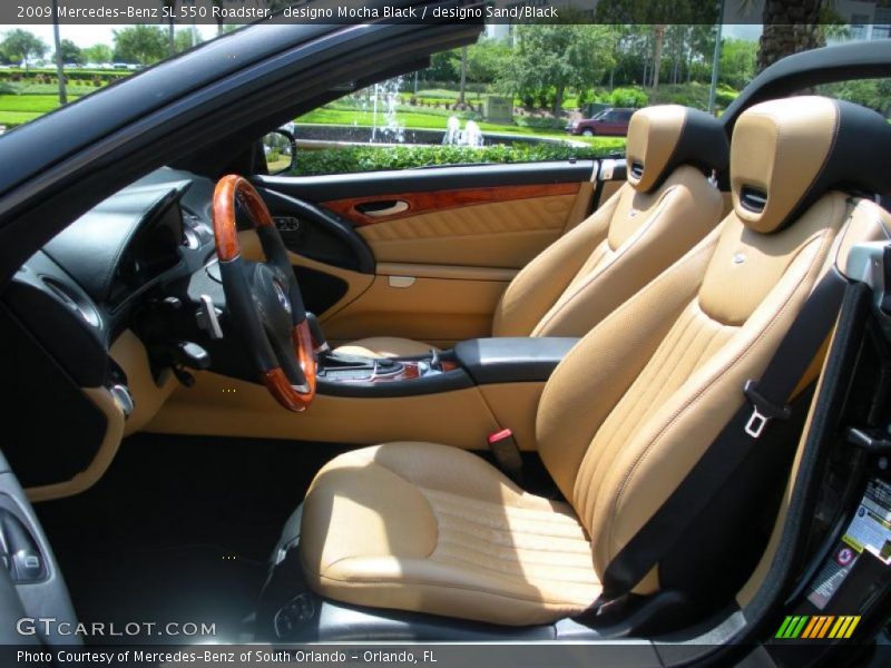  2009 SL 550 Roadster designo Sand/Black Interior
