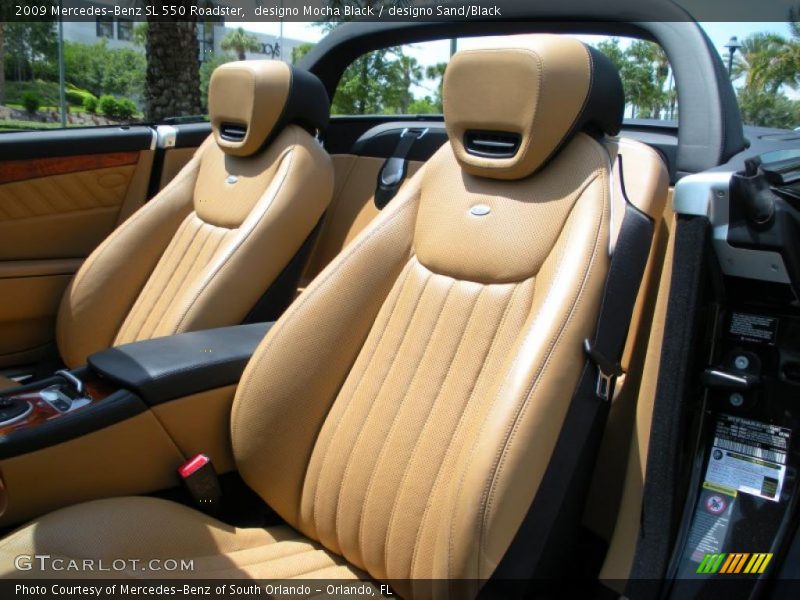 designo Mocha Black / designo Sand/Black 2009 Mercedes-Benz SL 550 Roadster
