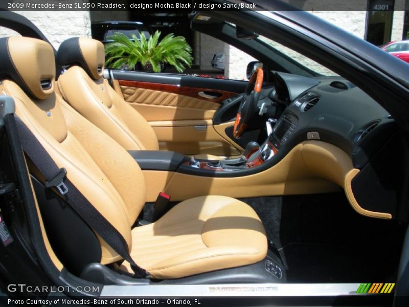  2009 SL 550 Roadster designo Sand/Black Interior
