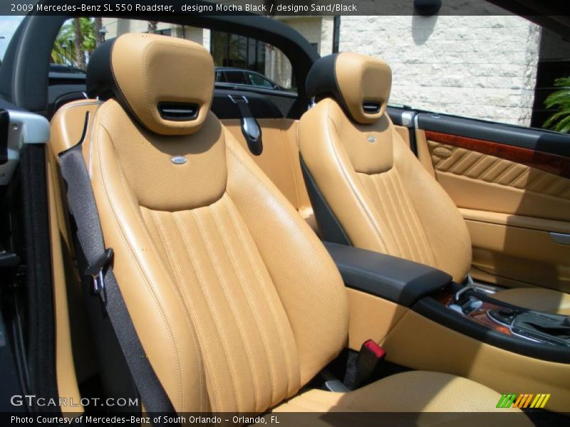 designo Mocha Black / designo Sand/Black 2009 Mercedes-Benz SL 550 Roadster