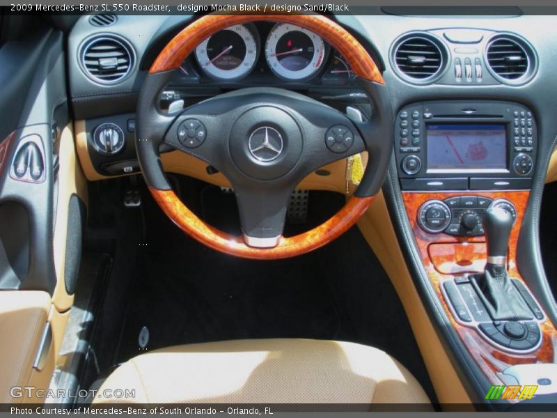 designo Mocha Black / designo Sand/Black 2009 Mercedes-Benz SL 550 Roadster