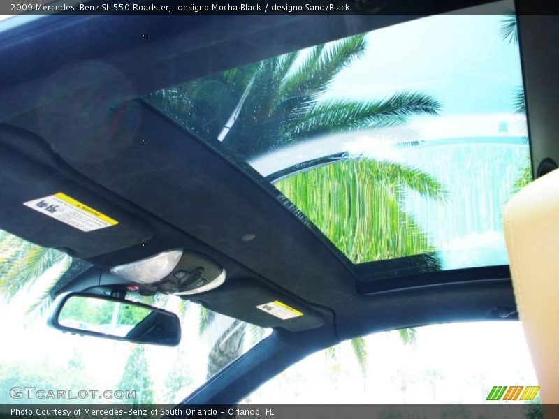 Sunroof of 2009 SL 550 Roadster