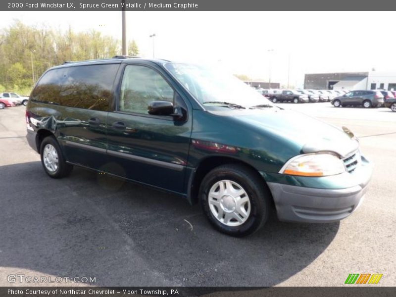 Spruce Green Metallic / Medium Graphite 2000 Ford Windstar LX