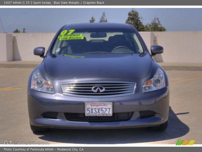 Blue Slate Metallic / Graphite Black 2007 Infiniti G 35 S Sport Sedan