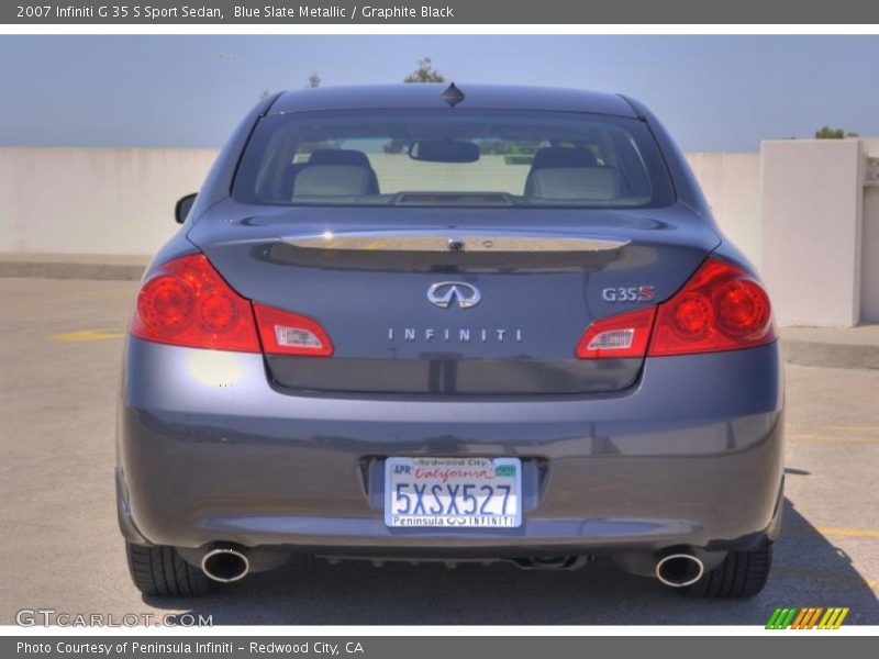 Blue Slate Metallic / Graphite Black 2007 Infiniti G 35 S Sport Sedan