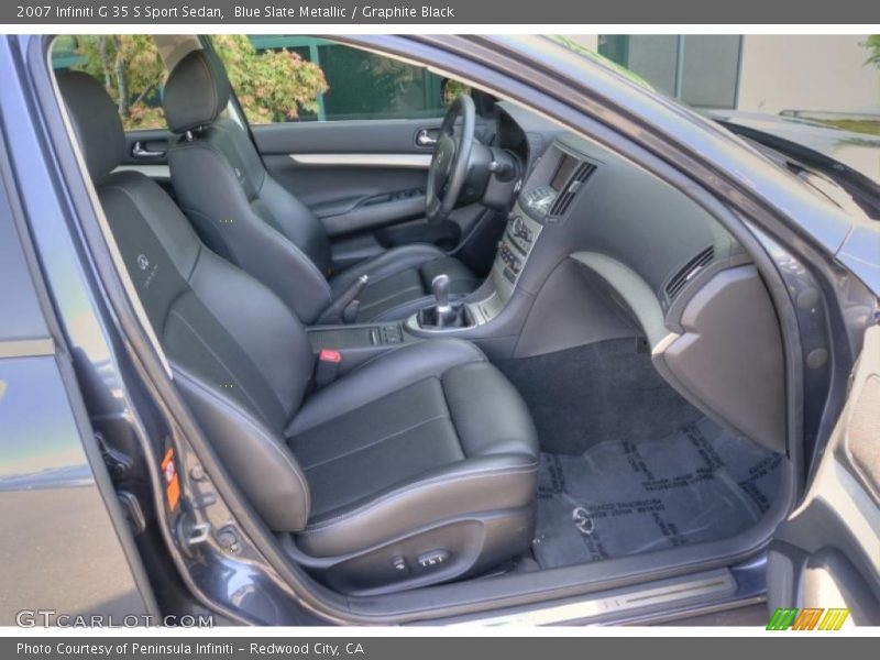 Blue Slate Metallic / Graphite Black 2007 Infiniti G 35 S Sport Sedan