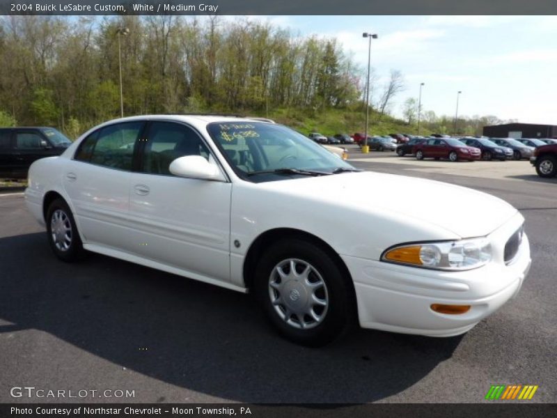 White / Medium Gray 2004 Buick LeSabre Custom