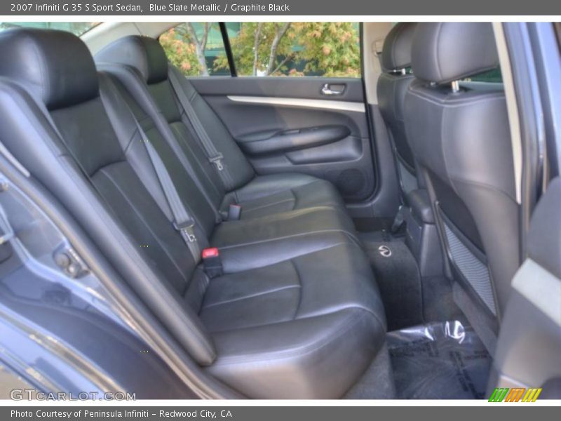 Blue Slate Metallic / Graphite Black 2007 Infiniti G 35 S Sport Sedan