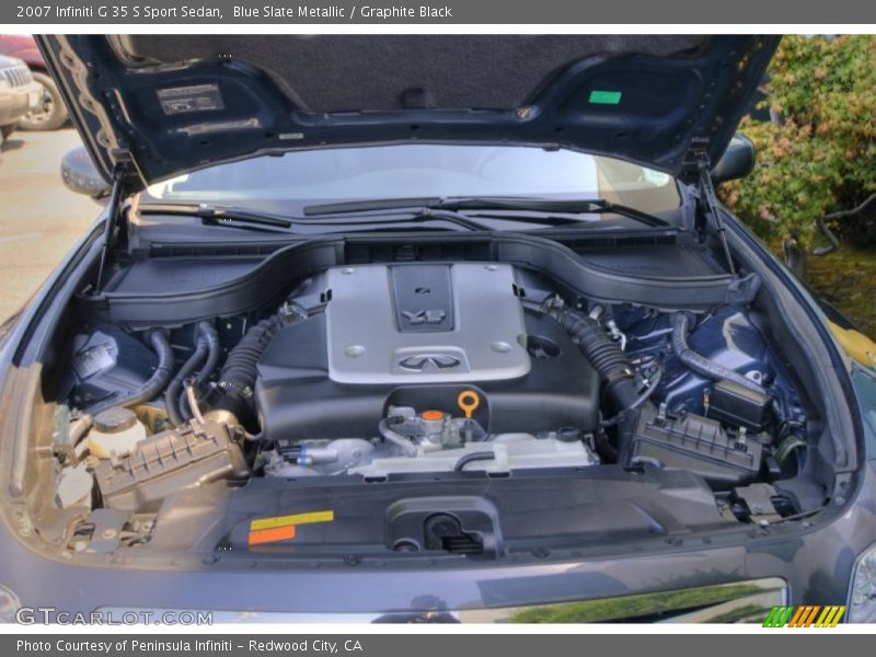 Blue Slate Metallic / Graphite Black 2007 Infiniti G 35 S Sport Sedan