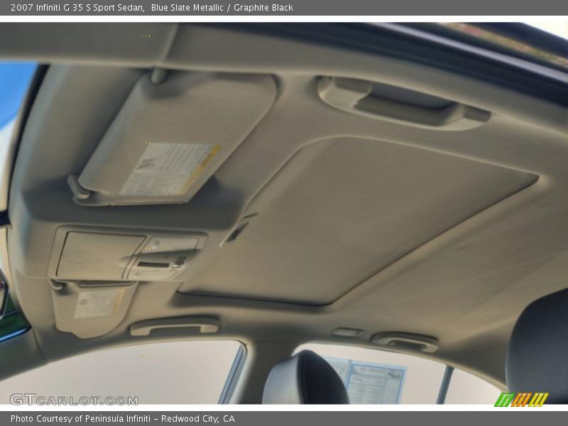 Blue Slate Metallic / Graphite Black 2007 Infiniti G 35 S Sport Sedan