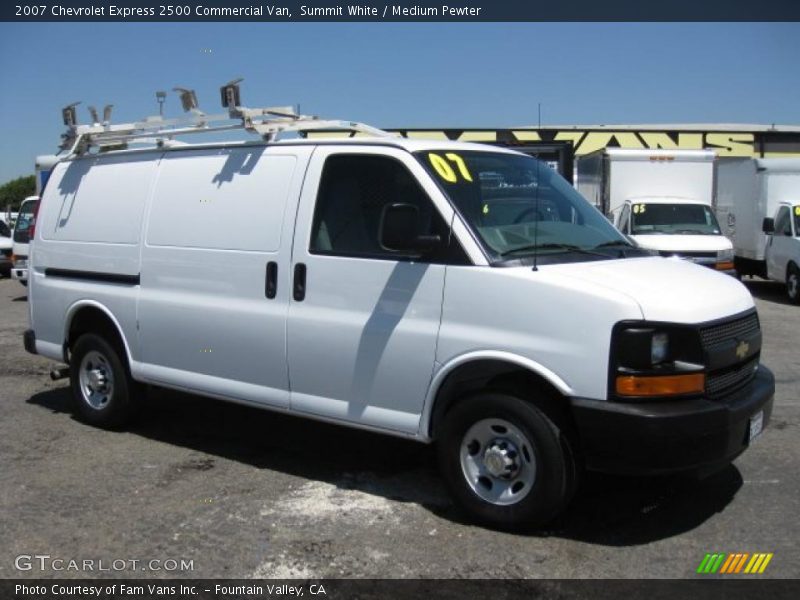 Summit White / Medium Pewter 2007 Chevrolet Express 2500 Commercial Van