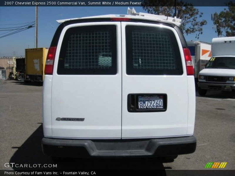 Summit White / Medium Pewter 2007 Chevrolet Express 2500 Commercial Van