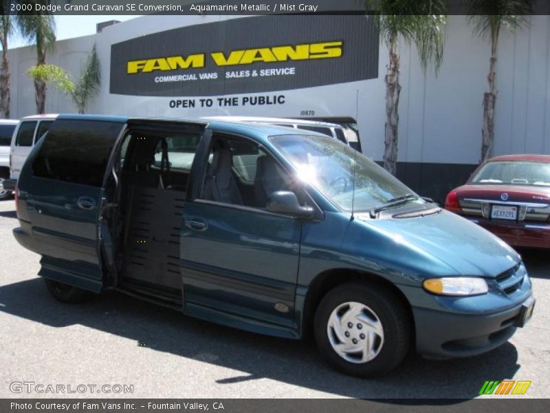 Aquamarine Metallic / Mist Gray 2000 Dodge Grand Caravan SE Conversion
