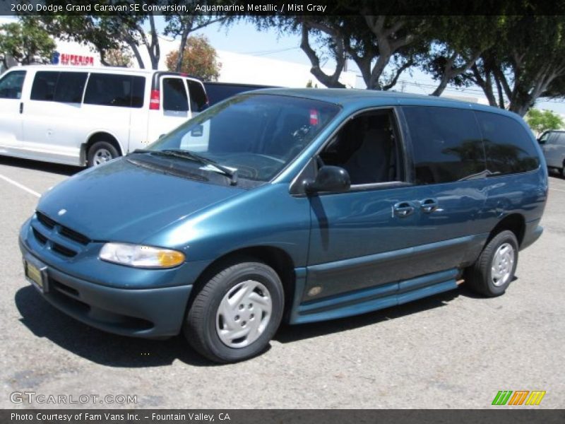 Aquamarine Metallic / Mist Gray 2000 Dodge Grand Caravan SE Conversion