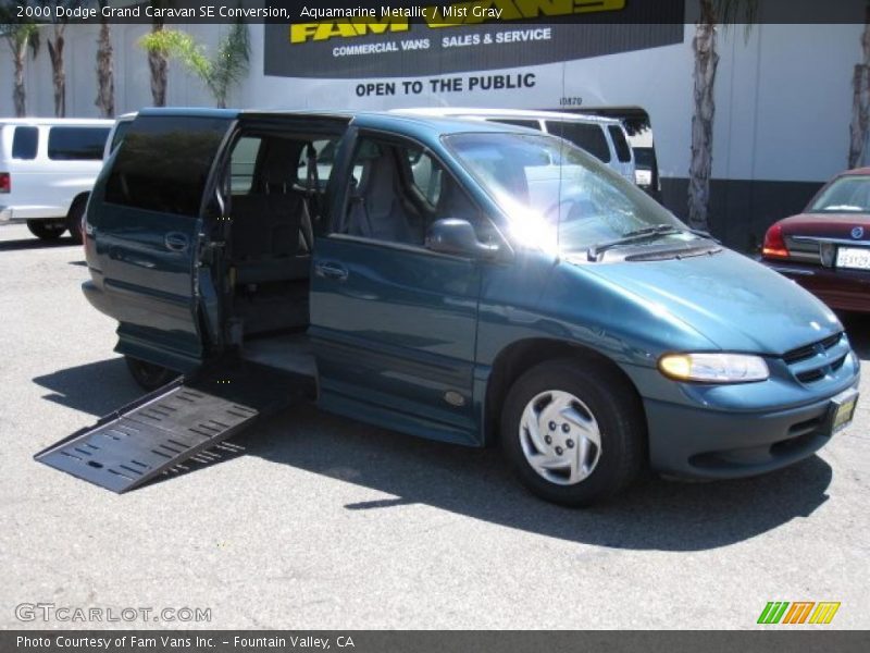 Aquamarine Metallic / Mist Gray 2000 Dodge Grand Caravan SE Conversion