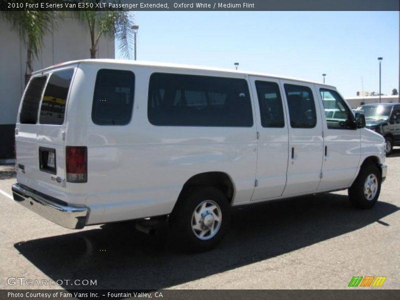 Oxford White / Medium Flint 2010 Ford E Series Van E350 XLT Passenger Extended