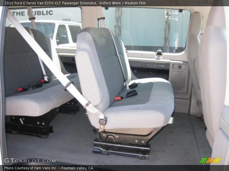 Oxford White / Medium Flint 2010 Ford E Series Van E350 XLT Passenger Extended
