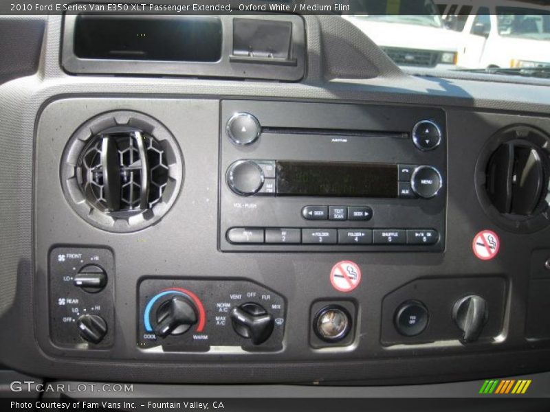 Oxford White / Medium Flint 2010 Ford E Series Van E350 XLT Passenger Extended